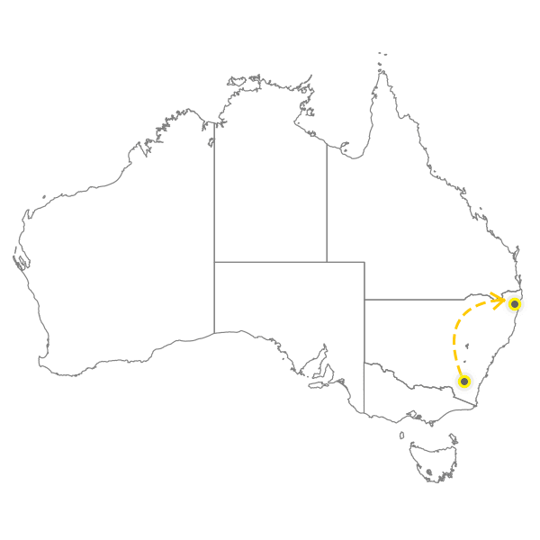 Canberra to Gold Coast