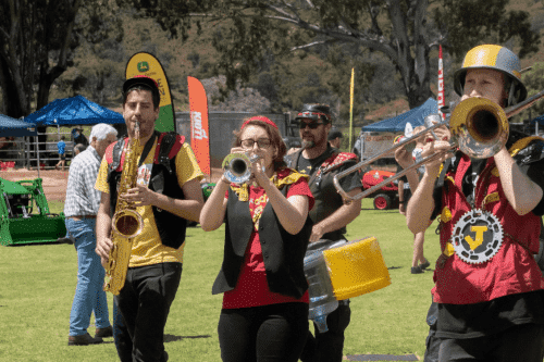 Marching band at Perth festival