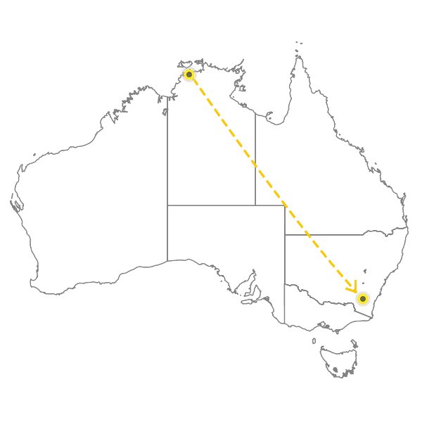 Darwin - Canberra
