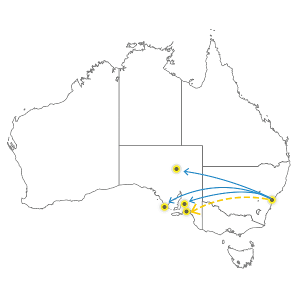 Sydney - Adelaide