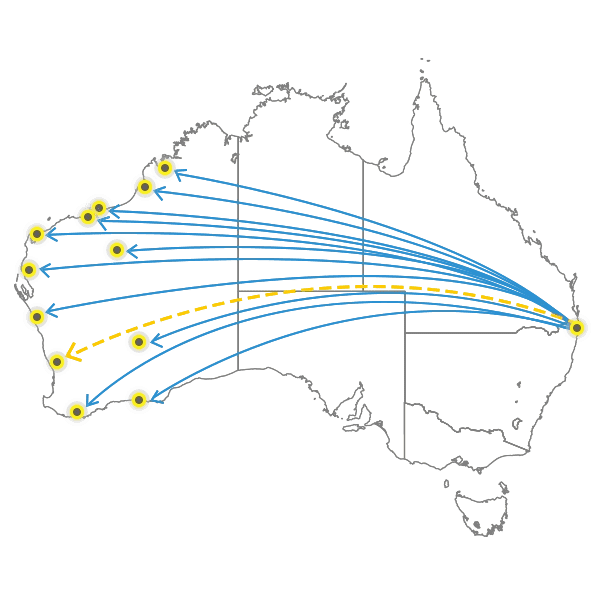 Brisbane - Perth