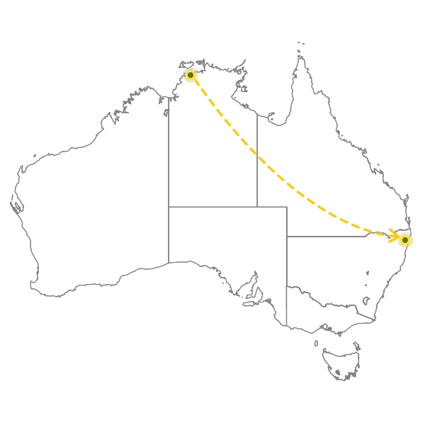 Darwin - Gold Coast