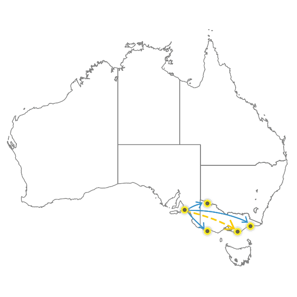 Adelaide - Melbourne