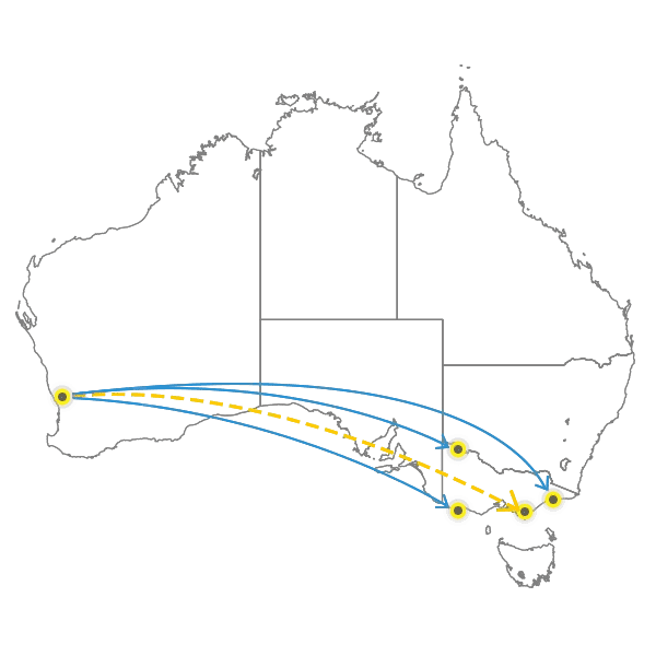 Perth - Melbourne